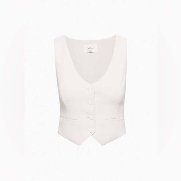 Aritzia Wilfred desire vest in vin gris - Picture 1 of 4